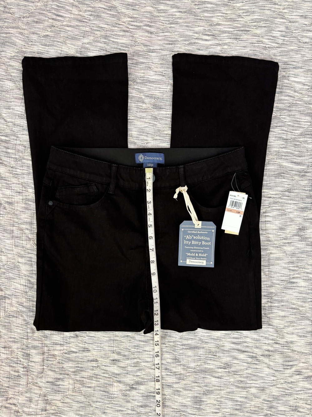 Democracy Ab"solution Itty Bitty Bootcut Black Jeans Sz 12P NWT | Bootcut Jeans- - Picture 12 of 15